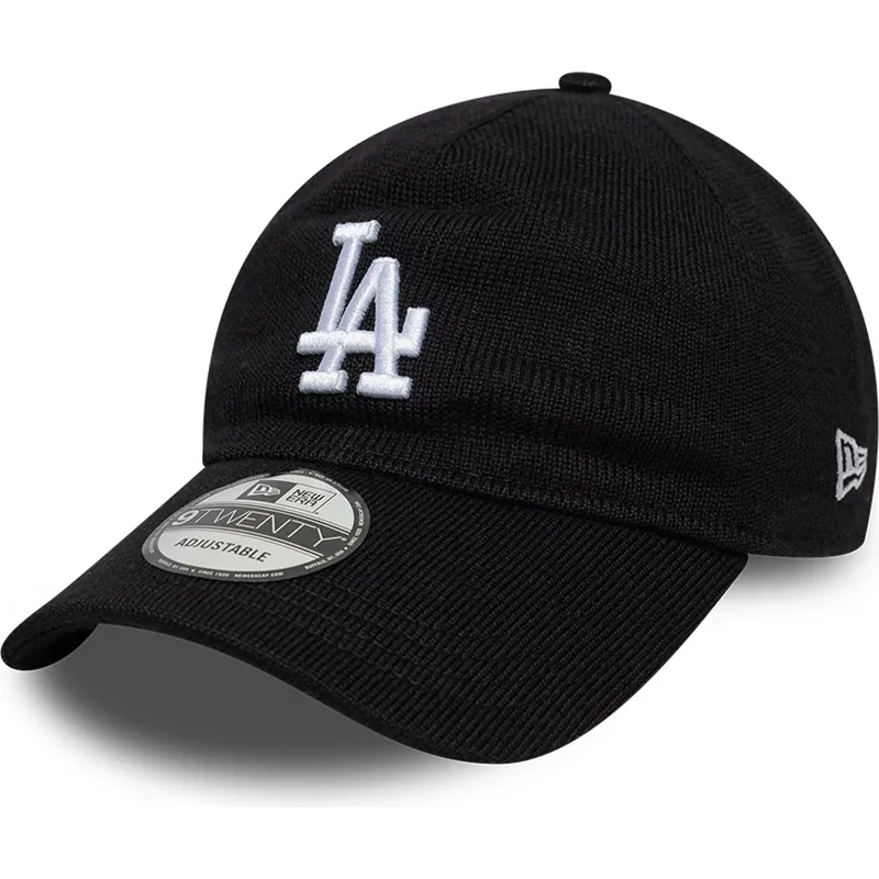 cepice-zaoblena-cerna-nastavitelny-pasek-9twenty-merino-wool-los-angeles-dodgers-mlb-new-era
