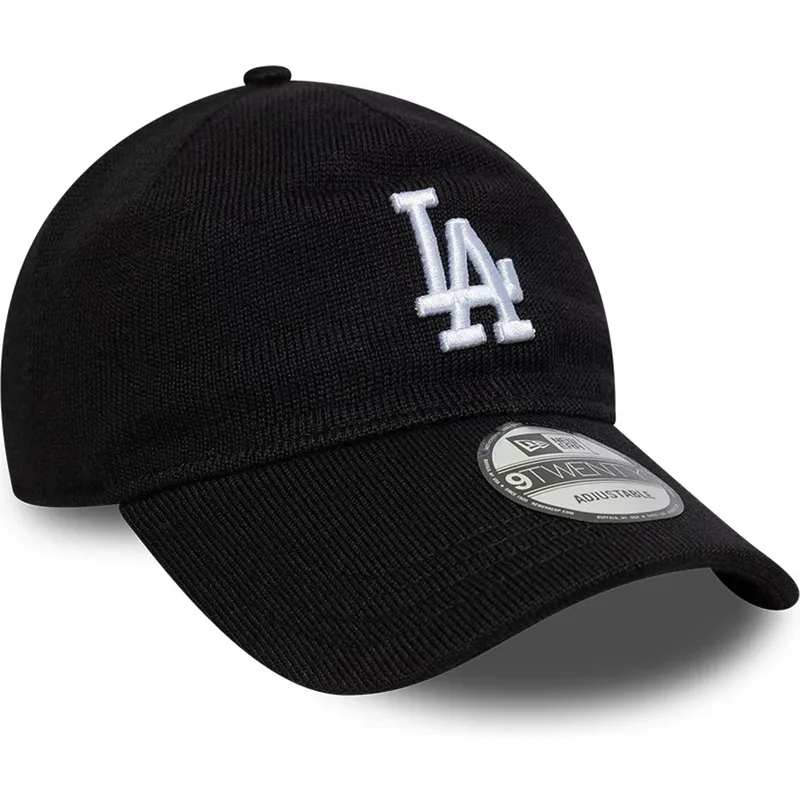 cepice-zaoblena-cerna-nastavitelny-pasek-9twenty-merino-wool-los-angeles-dodgers-mlb-new-era