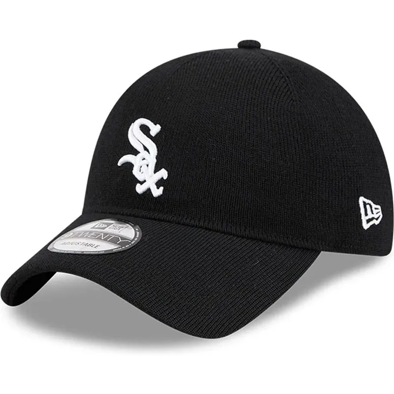 cap-zaoblena-black-adjustable-strap-9twenty-merino-wool-chicago-white-sox-mlb-new-era cap-zaoblena-black-adjustable-strap-9twenty-merino-wool-chicago-white-sox-mlb-new-era