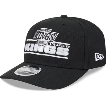 Svart böjd snapback-keps 9SEVENTY Stretch Snap Stated Los Angeles Kings NHL från New Era