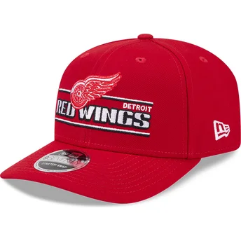 Gorra curva roja snapback 9SEVENTY Stretch Snap Stated de Detroit Red Wings NHL de New Era