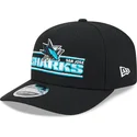 svart-kurvad-keps-snapback-9seventy-stretch-snap-stated-san-jose-sharks-nhl-fran-new-era
