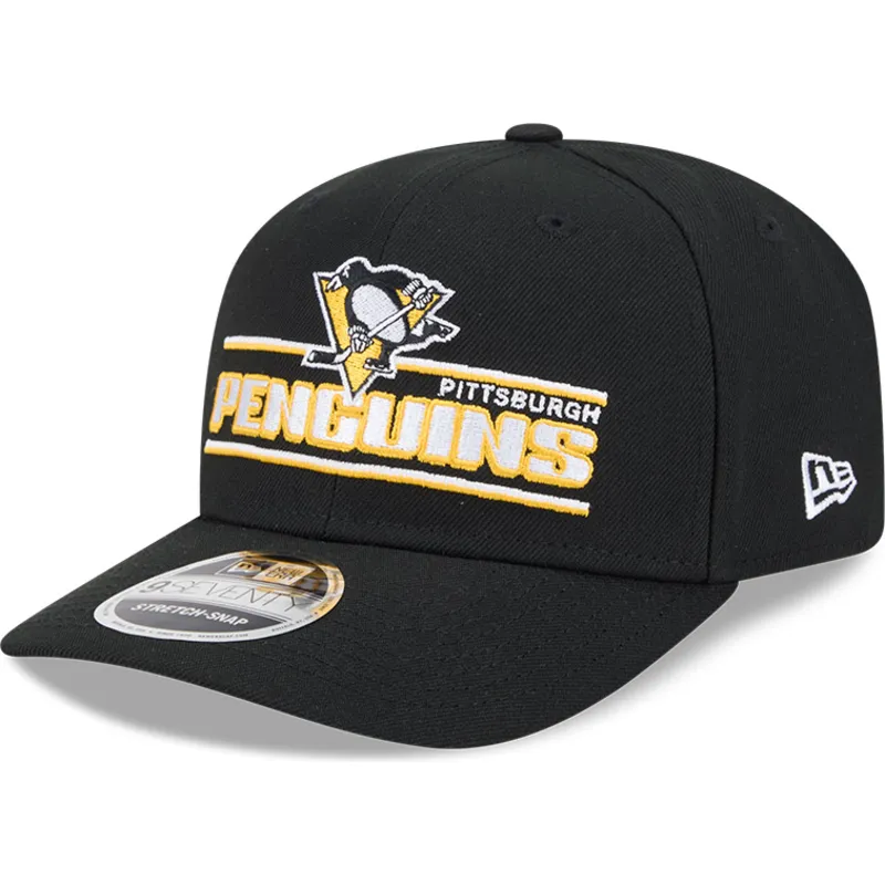 gorra-curva-negra-snapback-9seventy-stretch-snap-stated-de-pittsburgh-penguins-nhl-de-new-era