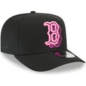 schwarze-gebogene-snapback-kappe-9fifty-a-frame-neon-der-boston-red-sox-mlb-von-new-era