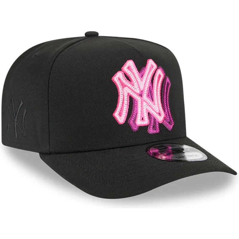cepice-zaoblena-cerna-snapback-9fifty-a-frame-neon-new-york-yankees-mlb-new-era