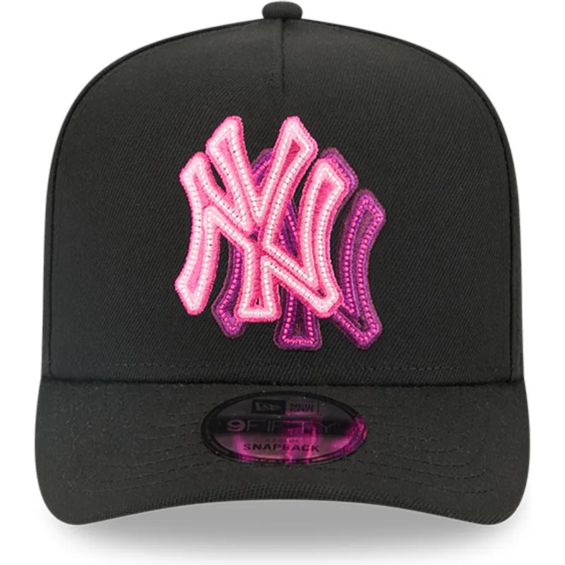 cepice-zaoblena-cerna-snapback-9fifty-a-frame-neon-new-york-yankees-mlb-new-era