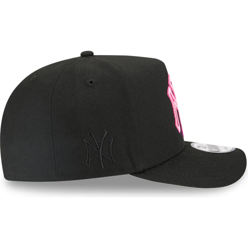 schwarze-gebogene-snapback-kappe-9fifty-a-frame-neon-der-new-york-yankees-mlb-von-new-era