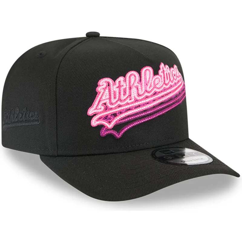 cepice-zaoblena-cerna-snapback-9fifty-a-frame-neon-oakland-athletics-mlb-new-era cepice-zaoblena-cerna-snapback-9fifty-a-frame-neon-oakland-athletics-mlb-new-era