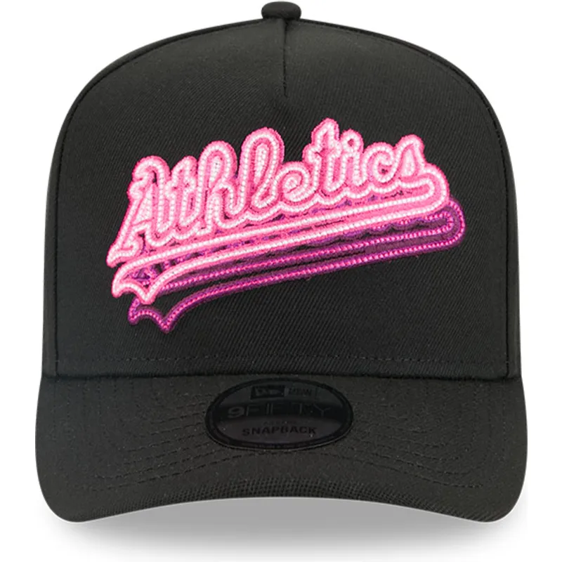 cepice-zaoblena-cerna-snapback-9fifty-a-frame-neon-oakland-athletics-mlb-new-era cepice-zaoblena-cerna-snapback-9fifty-a-frame-neon-oakland-athletics-mlb-new-era