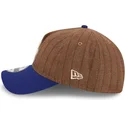 cap-zaoblena-brown-adjustable-strap-9twenty-a-frame-wool-pinstripe-los-angeles-dodgers-mlb-new-era
