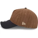 justerbar-brun-och-marinbla-9twenty-a-frame-wool-pinstripe-keps-med-bojd-skarm-fran-new-york-yankees-mlb-fran-new-era