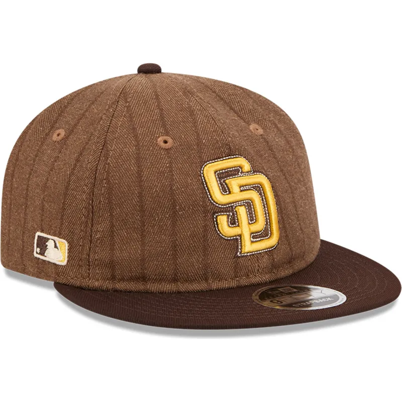cap-rovna-brown-adjustable-strap-9fifty-retro-crown-wool-pinstripe-san-diego-padres-mlb-new-era