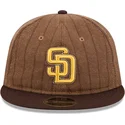 brun-justerbar-platt-keps-9fifty-retro-crown-wool-pinstripe-fran-san-diego-padres-mlb-av-new-era