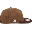 brun-justerbar-platt-keps-9fifty-retro-crown-wool-pinstripe-fran-san-diego-padres-mlb-av-new-era
