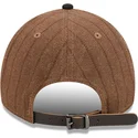verstellbare-braun-schwarze-curved-cap-9twenty-a-frame-wool-pinstripe-der-chicago-white-sox-mlb-von-new-era