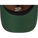 verstellbare-braun-schwarze-curved-cap-9twenty-a-frame-wool-pinstripe-der-chicago-white-sox-mlb-von-new-era