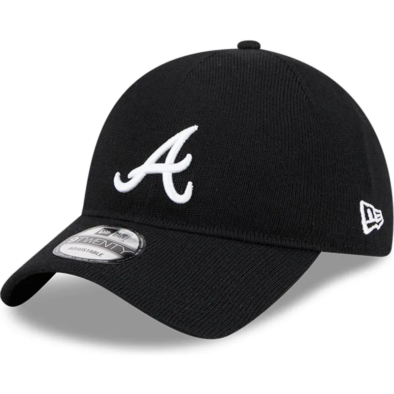 atlanta-braves-mlb-new-era-justerbar-svart-bojd-keps-9twenty-merino-wool