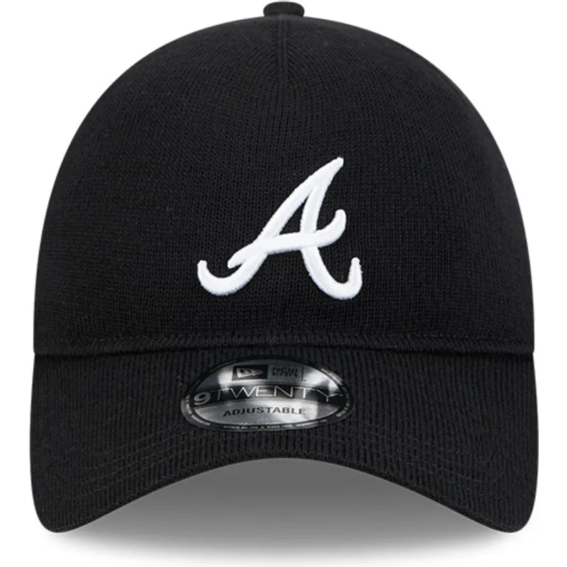 atlanta-braves-mlb-new-era-justerbar-svart-bojd-keps-9twenty-merino-wool