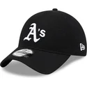 schwarze-verstellbare-9twenty-kappe-aus-merinowolle-der-oakland-athletics-mlb-von-new-era