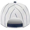 weisse-und-marineblaue-gebogene-snapback-kappe-9fifty-a-frame-satin-pinstripe-der-chicago-white-sox-mlb-von-new-era