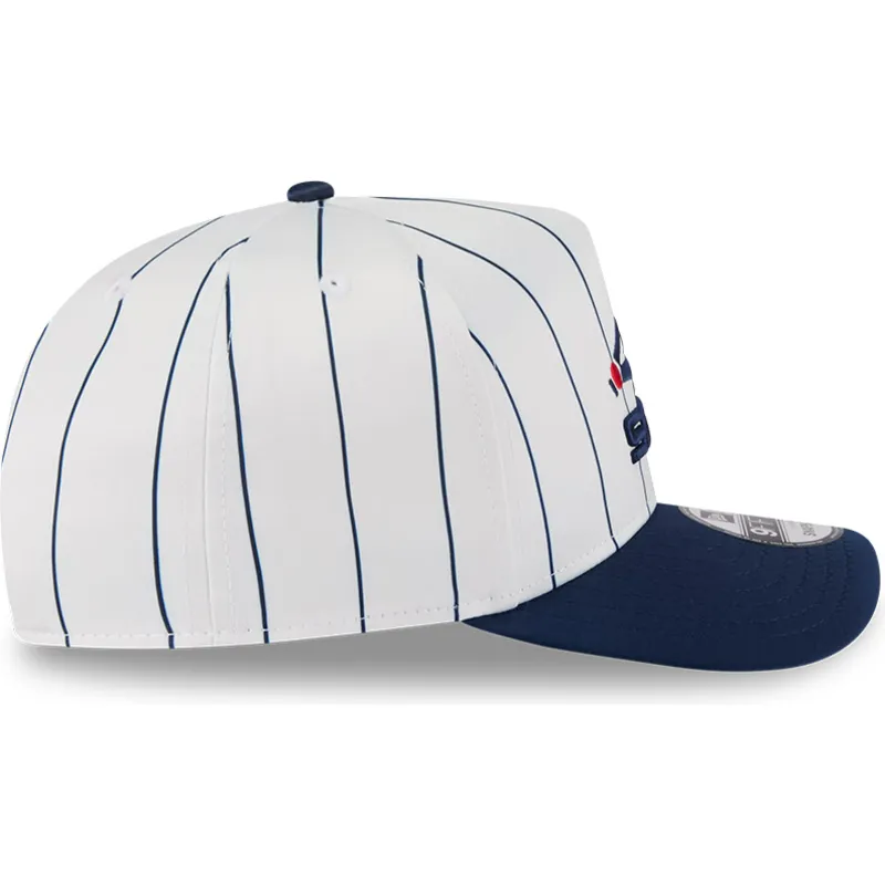weisse-und-marineblaue-gebogene-snapback-kappe-9fifty-a-frame-satin-pinstripe-der-chicago-white-sox-mlb-von-new-era
