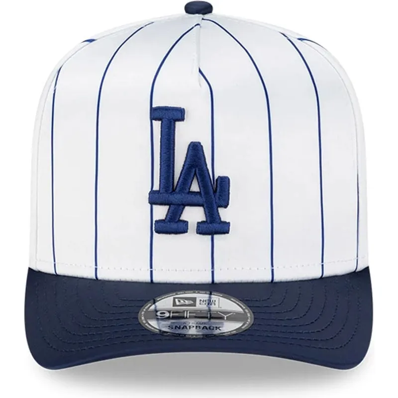gorra-curva-blanca-y-azul-snapback-9fifty-a-frame-satin-pinstripe-de-los-angeles-dodgers-mlb-de-new-era