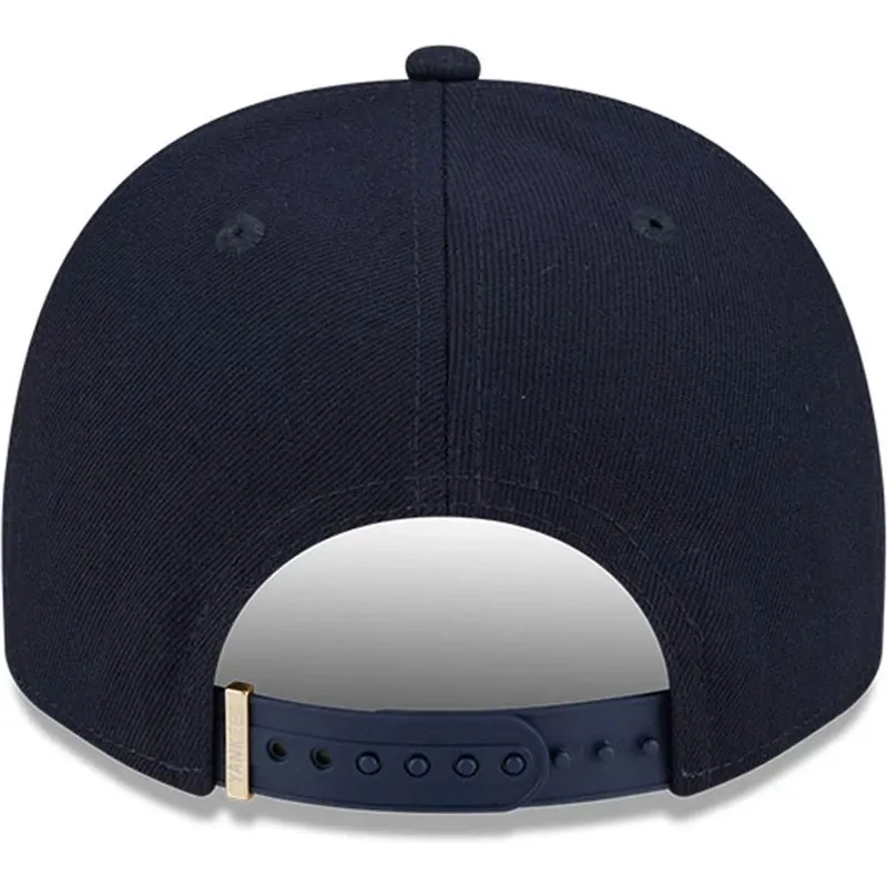 marineblaue-gebogene-snapback-kappe-9fifty-a-frame-emblem-der-new-york-yankees-mlb-von-new-era