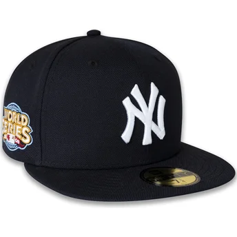 Marinblå platt keps justerad 59FIFTY World Series 2009 Side Patch från New York Yankees MLB av New Era