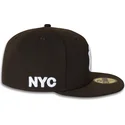 59fifty-nyc-side-new-york-yankees-mlb-new-era-braune-eng-anliegende-kappe