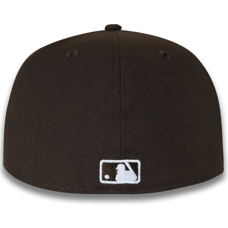 braune-flache-verstellbare-59fifty-nyc-side-kappe-der-new-york-yankees-mlb-von-new-era