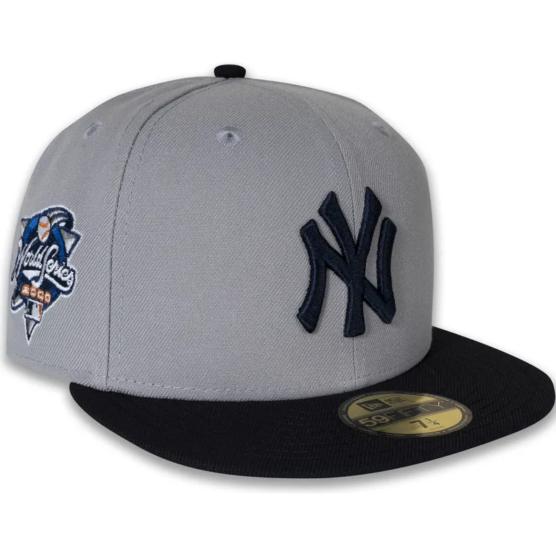 gorra-plana-gris-y-azul-marino-ajustada-59fifty-world-series-2000-side-patch-de-new-york-yankees-mlb-de-new-era