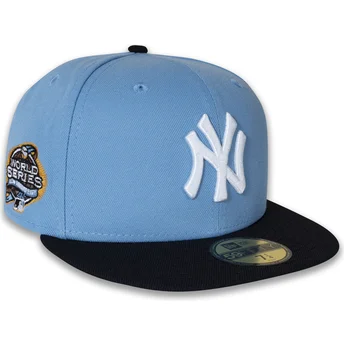 59FIFTY New York Yankees MLB 2003 World Series Seitenaufnäher blaue Flat Cap von New Era