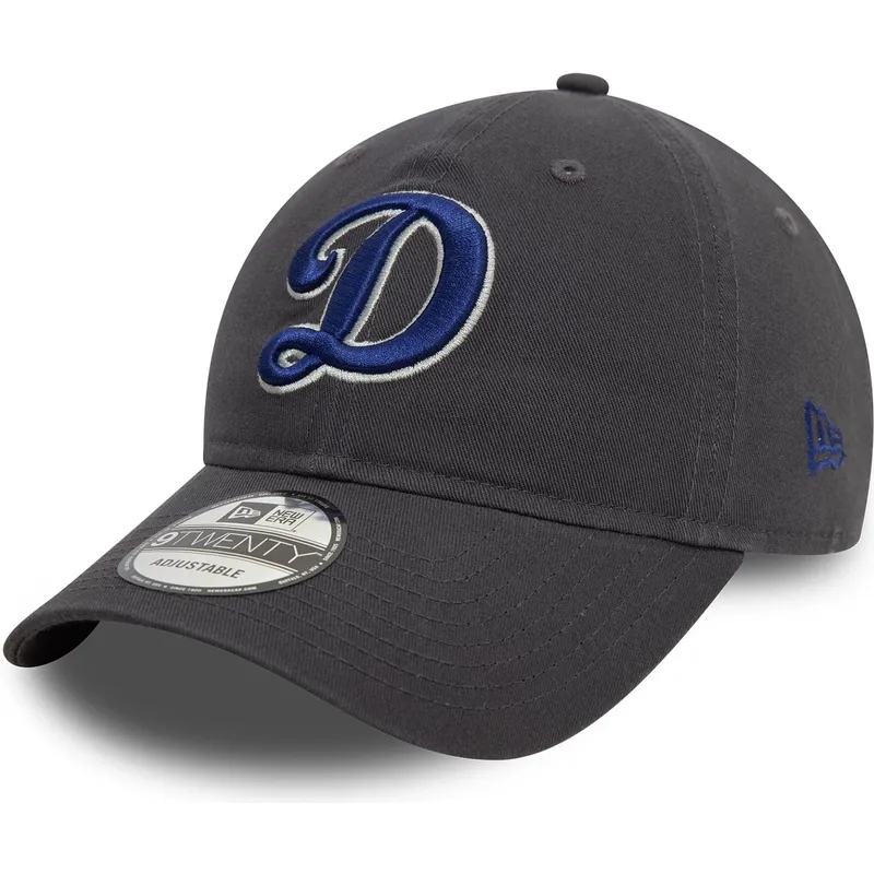 gorra-curva-gris-ajustable-9twenty-core-classic-de-los-angeles-dodgers-mlb-de-new-era