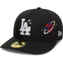 los-angeles-dodgers-mlb-new-era-59fifty-planet-icon-svart-bojd-keps