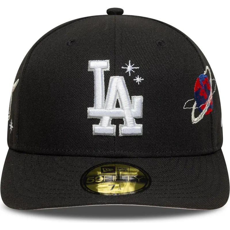 los-angeles-dodgers-mlb-new-era-59fifty-planet-icon-svart-bojd-keps