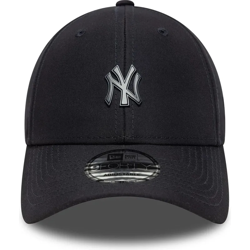 marineblaue-verstellbare-curved-cap-9forty-pin-der-new-york-yankees-mlb-von-new-era