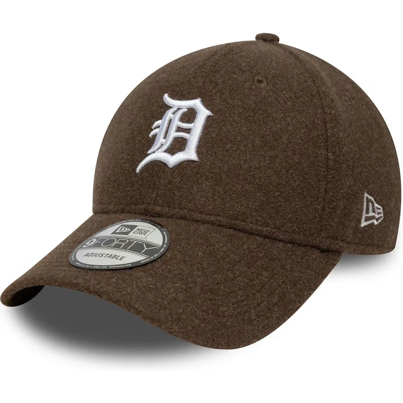 gorra-curva-marron-snapback-9forty-melton-wool-de-detroit-tigers-mlb-de-new-era