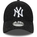 gorra-curva-negra-snapback-9forty-melton-wool-de-new-york-yankees-mlb-de-new-era