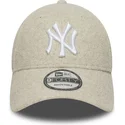 new-era-new-york-yankees-mlb-9forty-melton-wool-beige-bojd-skarm-snapback-keps