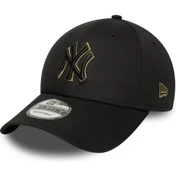 Čepice zaoblená černá nastavitelný 9FORTY Outline New York Yankees MLB New Era