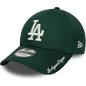 cepice-zaoblena-zelena-nastavitelny-9forty-visor-script-los-angeles-dodgers-mlb-new-era