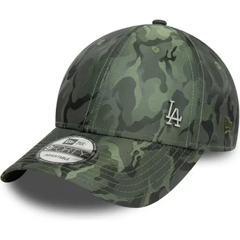 Gorra curva camuflaje ajustable 9FORTY Flawless Pin de Los Angeles Dodgers MLB de New Era