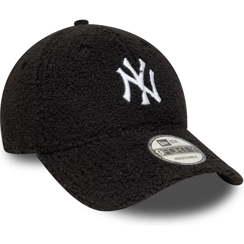 gorra-curva-negra-ajustable-9forty-winter-borg-de-new-york-yankees-mlb-de-new-era