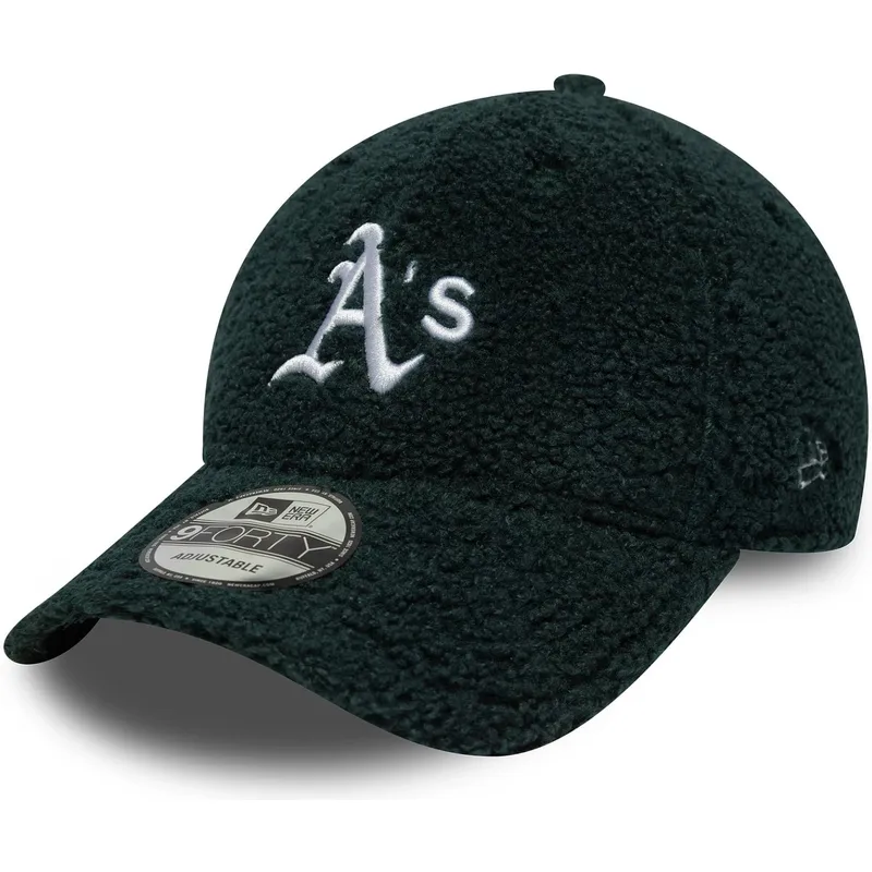 cepice-zaoblena-zelena-nastavitelny-9forty-winter-borg-oakland-athletics-mlb-new-era