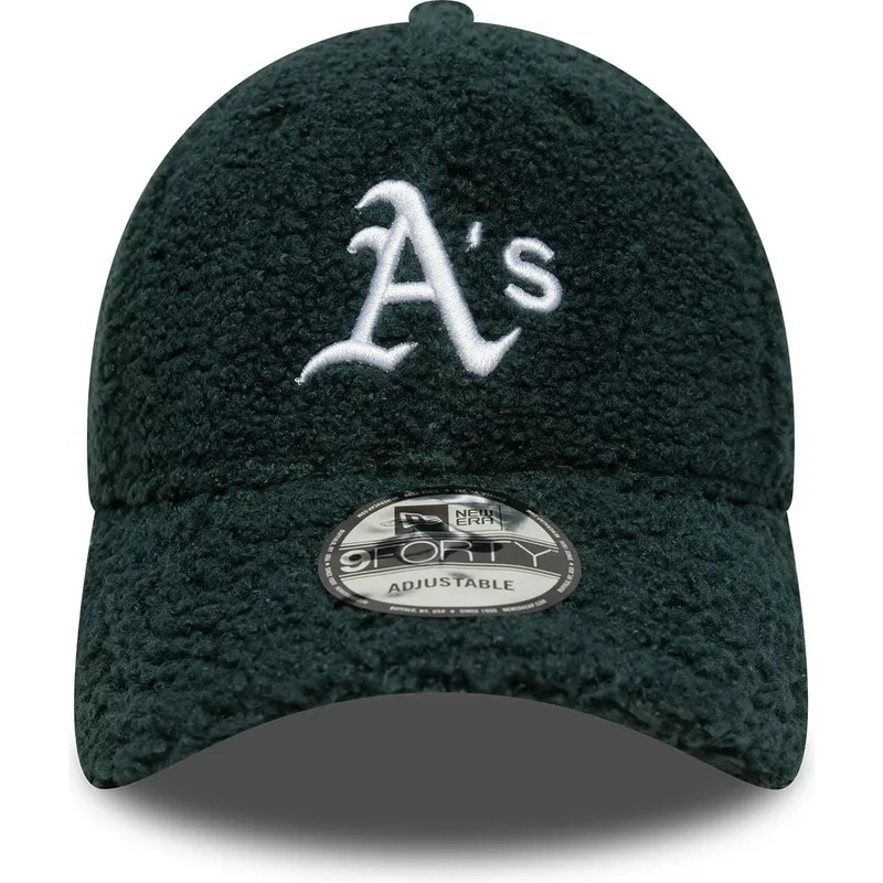 cepice-zaoblena-zelena-nastavitelny-9forty-winter-borg-oakland-athletics-mlb-new-era