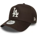 cepice-zaoblena-hneda-snapback-9forty-e-frame-side-patch-los-angeles-dodgers-mlb-new-era