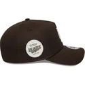 gorra-curva-marron-snapback-9forty-e-frame-side-patch-de-los-angeles-dodgers-mlb-de-new-era