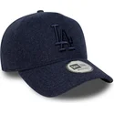 marinbla-bojd-snapback-keps-med-marinbla-logga-9forty-e-frame-melton-los-angeles-dodgers-mlb-fran-new-era