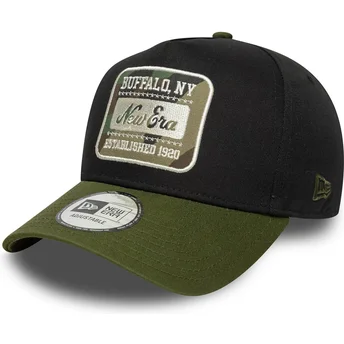 Čepice zaoblená vícebarevná snapback 9FORTY E Frame Camo Patch New Era