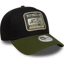 schwarze-und-grune-snapback-kappe-9forty-e-frame-camo-patch-von-new-era